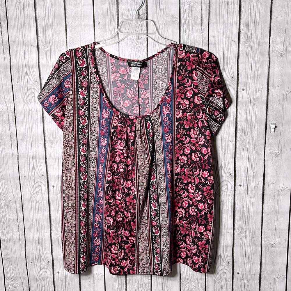 Promises promises mix print top size 1x